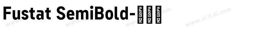 Fustat SemiBold字体转换